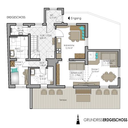 Chalet Riederhof Skizze