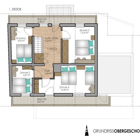 Chalet Riederhof Skizze